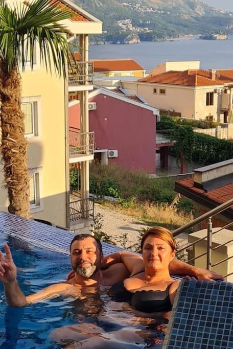 Modern Top Floor Sea View 3Br With Pools, Spa & Fitness Bečići エクステリア 写真